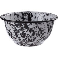 Hygge Large Metal Bowl - Black, White