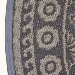 Homescapes Outdoor Rug Luxury Waterproof Reversible, 170 cm Round, Black Mandala - Black - thumbnail 5