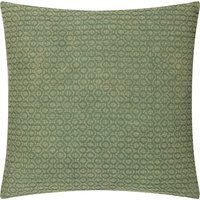 Tryfan Textured Cotton Cushion - Olive / Polyester