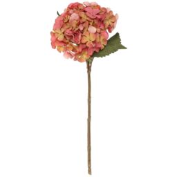 Balmoral Silk Hydrangea Stem 45cm - Orange - thumbnail 2
