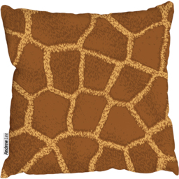 Giraffe animal print Outdoor Cushion - Brown / 60cm - thumbnail 2