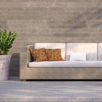 Giraffe animal print Outdoor Cushion - Brown / 60cm - thumbnail 1