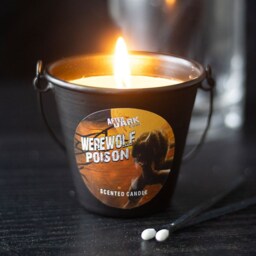 Werewolf Poison Candle In Metal Bucket For Evil Beasts - Black - thumbnail 4