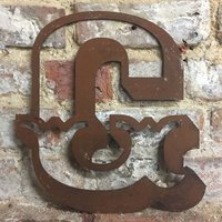 Personalised Metal lettering , Personalised Gift , Rusty Carnival Letter G - rusty