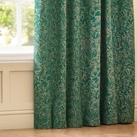 Set of 2 Grantley Jacquard Eyelet Curtains - Emerald / 117cm / 183cm