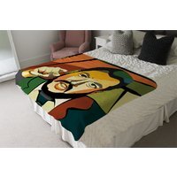 Cubism Art Style, Politician Blanket - Orange - thumbnail 1