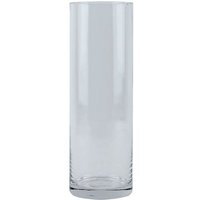 Clear Glass Cylinder Vase 30cm - Clear