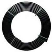 Black Coiled Streamline PVC Curtain Track - Black / 500cm