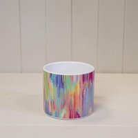 Sturdy Multicolour Colour Pallet Pot - Multi