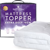 Sleep Soundly Extra Deep Mattress Topper - White / Double