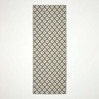 Homescapes Outdoor Rug Luxury Waterproof Reversible, Green May Geometric - Olive Green / 200cm - thumbnail 1
