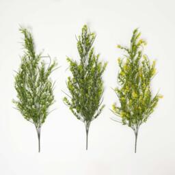 Homescapes Artificial Trailing Plants Set of 3, 70cm - Green, Yellow, White - thumbnail 2