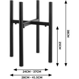 Metal Adjustable Plant Stand - Black - thumbnail 3