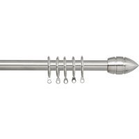 Palma Curtain Pole - Silver / 120 - 210 cm