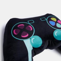Game Control Shaped Scatter Cushion - Black - thumbnail 4