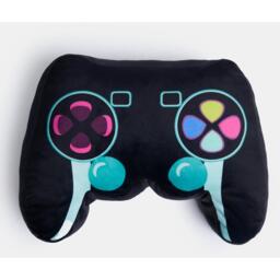 Game Control Shaped Scatter Cushion - Black - thumbnail 2
