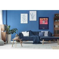 'Los Angeles' Graphic Art on Canvas - Blue / 101cm / 127cm - image 1