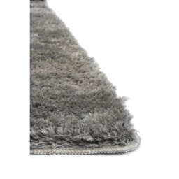 Super Soft Washable Shaggy Dark Silver Area Rug - Grey / 67x180cm - thumbnail 4