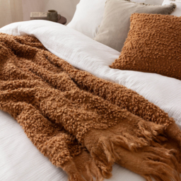 Ulsmere Boucle Cushion 45 x 45cm - Ginger / Polyester - thumbnail 5