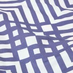 Geometric Printed Duvet Cover Set with Pillowcase - Blue / Single - thumbnail 3