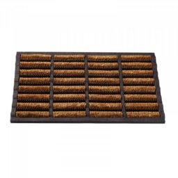 Heavy Duty Natural Coir Door Mat Rubber - Brown,Black - thumbnail 2
