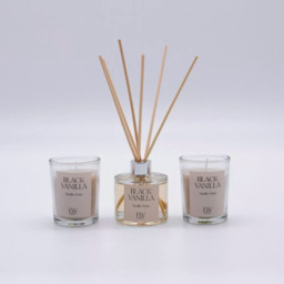 Scented Candle Gift Set  - Clear  / Black Vanilla - thumbnail 3