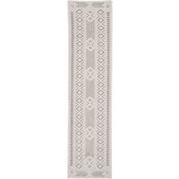 Tribal Pattern Area Rug - Cream / 60cm x 240cm - thumbnail 1