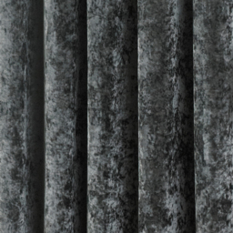 Verona Crushed Velvet Eyelet Curtains - Pewter / 228cm - thumbnail 3