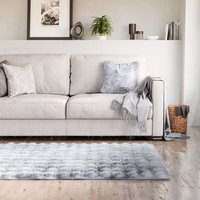 Deluxe Fur Rug - Silver / 170cm