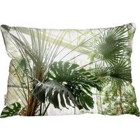 Green Plants In Botanical Garde Outdoor Cushion - Green - image 1