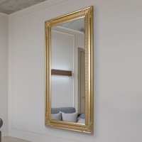 MirrorOutlet Gold Antique Style Wall Mirror Wood - Gold