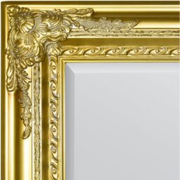 MirrorOutlet Gold Antique Style Wall Mirror Wood - Gold - thumbnail 3