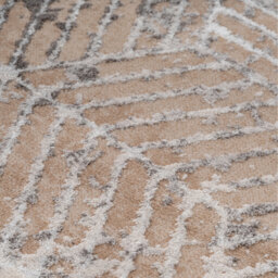 Distressed Abstract Geometric Motif Area Rug - Beige / 110 x 60cm - thumbnail 5