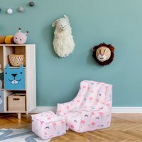 Kids Printed Bean Bag Chair - Rainbow
