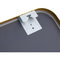Rectangular Smooth Edges Wall Mirror - Gold - thumbnail 5