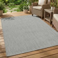 Alicante Indoor and Outdoor Rug - Grey / 120cm