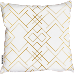 Geometric with rhombus and nodes Outdoor Cushion - Yellow / 60cm - thumbnail 2