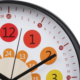 Kids Learning Silent Time Teaching Wall Clock - Colourful - thumbnail 2