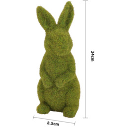 Easter Outdoor Grass Bunny Statue - Green - thumbnail 5