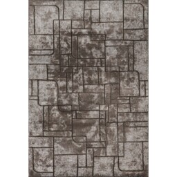 Belgravia Living Room Area Rug Metallic Sheen Contemporary Modern Cobble Design - Mocha / 230cm - thumbnail 3