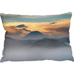 View Of Mount Bromo In Morning Time Cushion Cushion - Grey - thumbnail 2