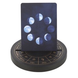 Astrology Wheel Tarot Card Stand For Daily Readings - Black - thumbnail 3