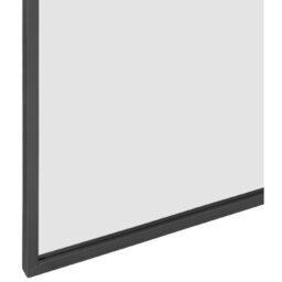 MirrorOutlet Angustus Black Metal Arched Wall Leaner Mirror - Black - thumbnail 4