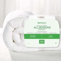 7.5 Tog Easy Care Anti Allergy Corovin All Season Duvet - White / Super King size