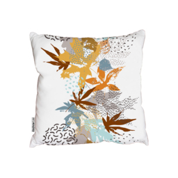 Japanese Maple Leaves Outdoor Cushion - Orange / 60cm - thumbnail 2