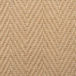 Natural Cotton Border Jute Area Rug - Brown / 170 x 120cm - thumbnail 3