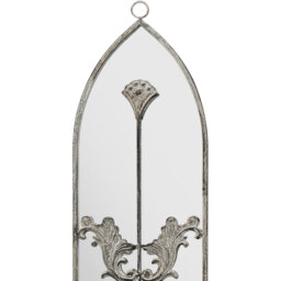 Arcus Concrete Metal Framed Arched Wall Mirror - Concrete / 60cm - thumbnail 3