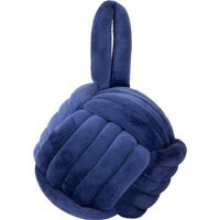 Velvet Knot Door Stop - Navy