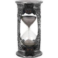 Black Cat Hourglass Timer - Silver