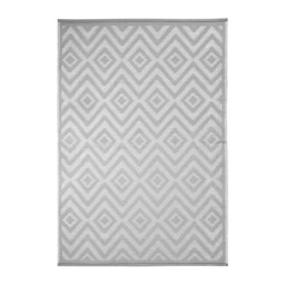 Sapporo Geometric Pattern Outdoor Rug - Grey - thumbnail 4